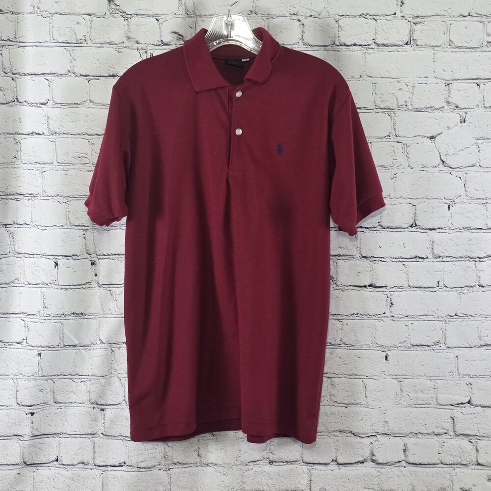 Vtg Polo Sport Men's Large Red Short Sleeve Shirt